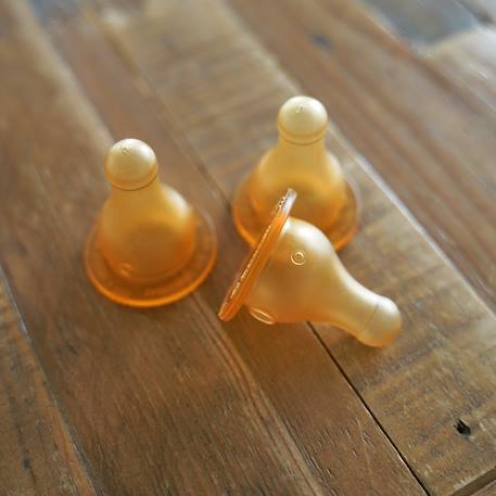 3 tétines en caoutchouc debit variable Transparent 2 - vertbaudet enfant 