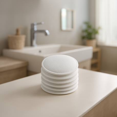 6 coussinets d'allaitement lavables Blanc 6 - vertbaudet enfant 