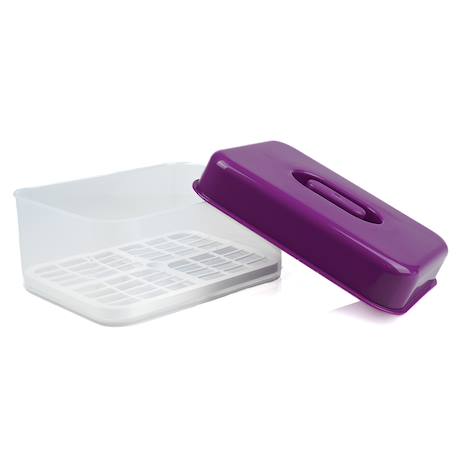 Stérilisateur micro-ondes Blanc+Prune+Vert 7 - vertbaudet enfant 