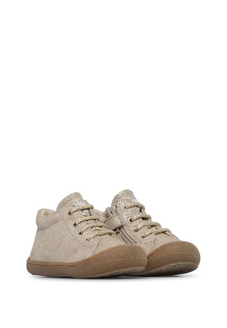 Chaussures premiers pas en suède avec fermeture éclair cocoon zip Platine- 2 - vertbaudet enfant 