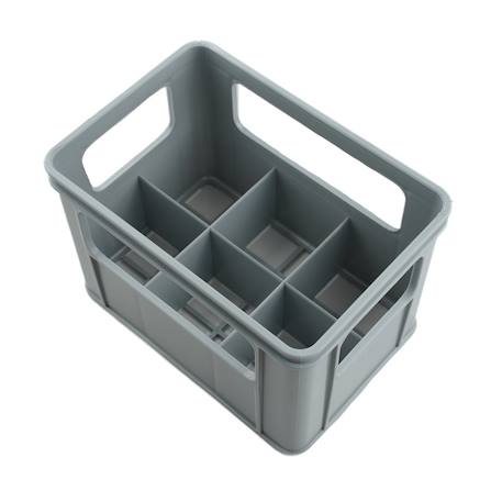 Bac à 6 biberons Blanc+Gris charme 9 - vertbaudet enfant 