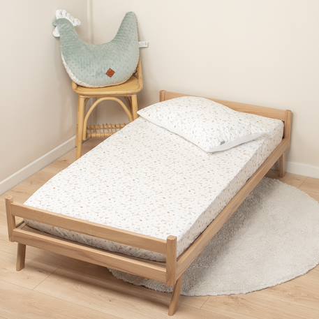 Drap-housse en coton sidonia Sidonia, beige, écru, blanc 2 - vertbaudet enfant 