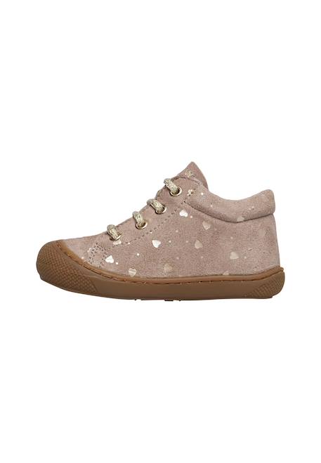 Chaussures premiers pas en suède avec fermeture éclair cocoon zip Gris tourterelle- 3 - vertbaudet enfant 