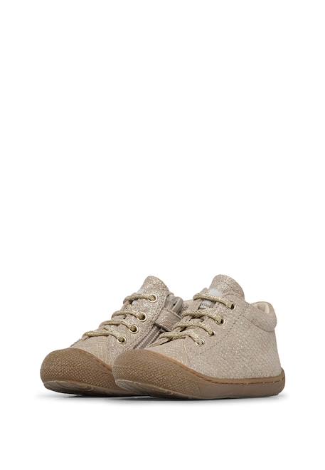 Chaussures premiers pas en suède avec fermeture éclair cocoon zip Platine- 5 - vertbaudet enfant 