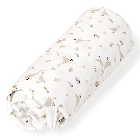 Drap-housse en coton sidonia Sidonia, beige, écru, blanc 3 - vertbaudet enfant 