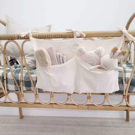 Sac de rangement tinker ivory powder Ecru 2 - vertbaudet enfant 