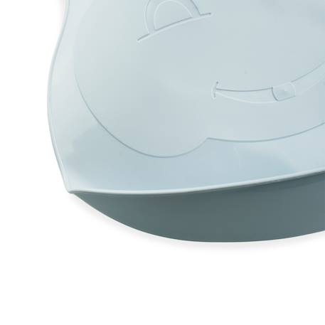 Bavoir semi-rigide avec récupérateur Émeraude+Fleur bleue+Gris charme+Marron glacé+Rose poudré+Vert céladon 7 - vertbaudet enfant 