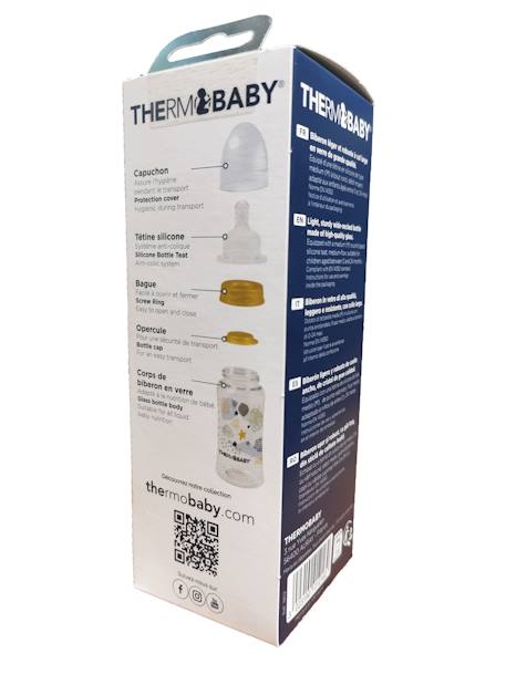 Biberon en verre 230 ml système anti-colique débit moyen Transparent 5 - vertbaudet enfant 