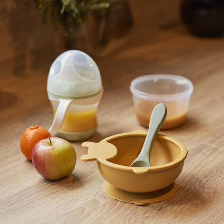 Bol en silicone Jaune miel+Vert cactus 7 - vertbaudet enfant 