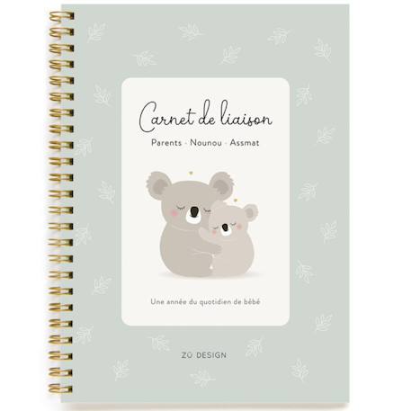 Carnet de liaison parents nounous assmat Vert, blanc, marron 1 - vertbaudet enfant 