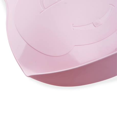 Bavoir semi-rigide avec récupérateur Émeraude+Fleur bleue+Gris charme+Marron glacé+Rose poudré+Vert céladon 23 - vertbaudet enfant 