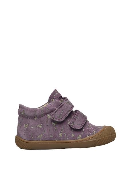 Chaussures premiers pas en suède cocoon vl Rose-platine-+Violet- 6 - vertbaudet enfant 