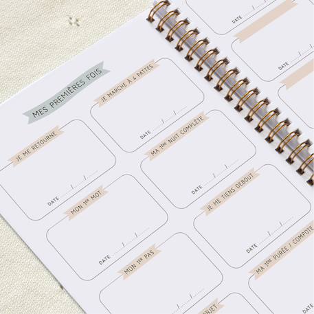 Carnet de liaison parents nounous assmat Vert, blanc, marron 6 - vertbaudet enfant 