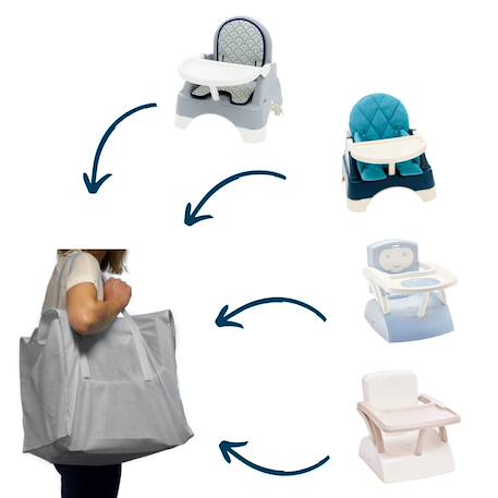 Sac rehausseur 420*495*300 Gris 2 - vertbaudet enfant 