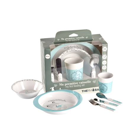 Coffret ma première vaisselle Bleu+Violet 1 - vertbaudet enfant 
