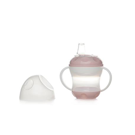 Tasse anti-fuite Fleur bleue+Rose poudré+Vert céladon 9 - vertbaudet enfant 
