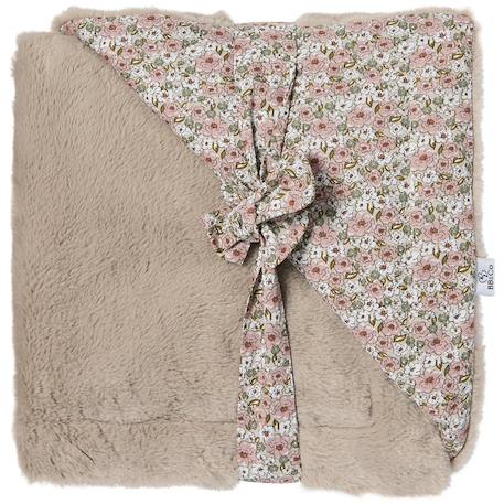 Couverture luxe fausse fourrure angora afternoon tea (70 x 100 cm) Rose, marron, vert 1 - vertbaudet enfant 