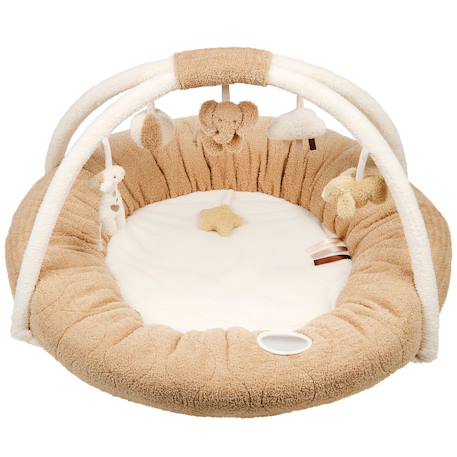 Tapis d'éveil avec arches mila, zoé et lana Marron, écru, beige 1 - vertbaudet enfant 