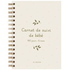 Linge de maison et décoration-Décoration-Carnet de suivi de bébé feuille (0-6 mois)