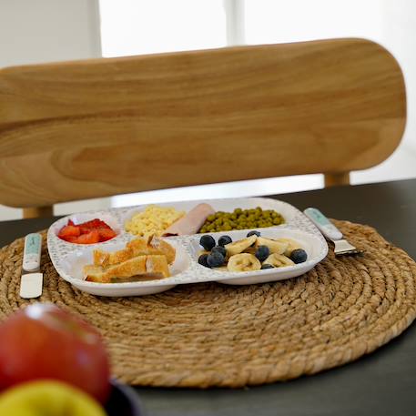 Assiette compartimentée Bleu 4 - vertbaudet enfant 