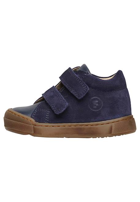 Baskets en cuir et suède snopes vl Marine-+Marron- 3 - vertbaudet enfant 