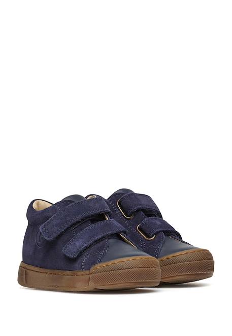 Baskets en cuir et suède snopes vl Marine-+Marron- 2 - vertbaudet enfant 