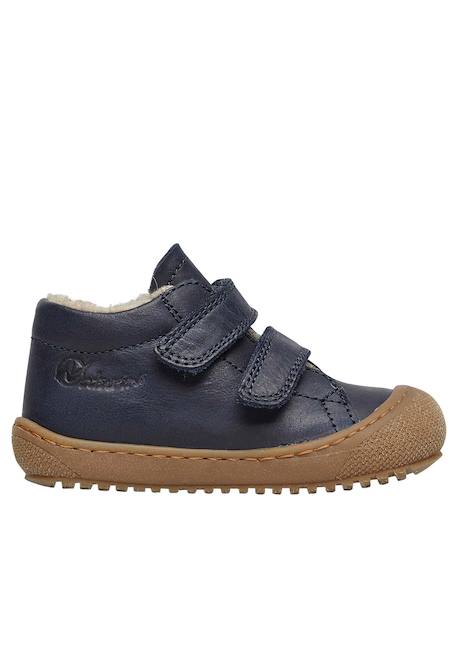 Chaussons doublés en laine racoon vl Bleu foncé- 1 - vertbaudet enfant 