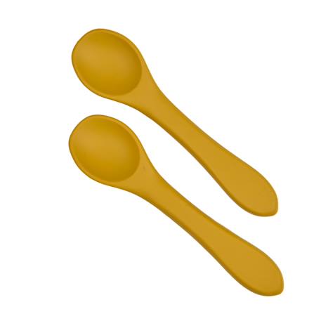 Lot de 2 cuillères silicone Jaune miel+Vert cactus 7 - vertbaudet enfant 