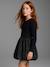 Robe boule fille bi-matière anthracite 6 - vertbaudet enfant 