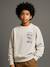 Sweat-shirt Mattel Hot Wheels garçon beige chiné 1 - vertbaudet enfant 