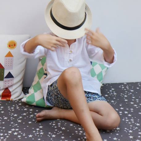 Chemise  été  - cérémonie bohème  robinson Blanc 6 - vertbaudet enfant 