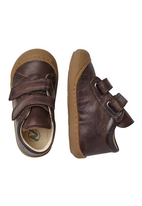 Chaussures premiers pas en cuir cocoon vl Marron foncé-+Marron-beige+Pourpre+Rouge-marron-+Vert foncé-+Vert olive-+Violet- 4 - vertbaudet enfant 