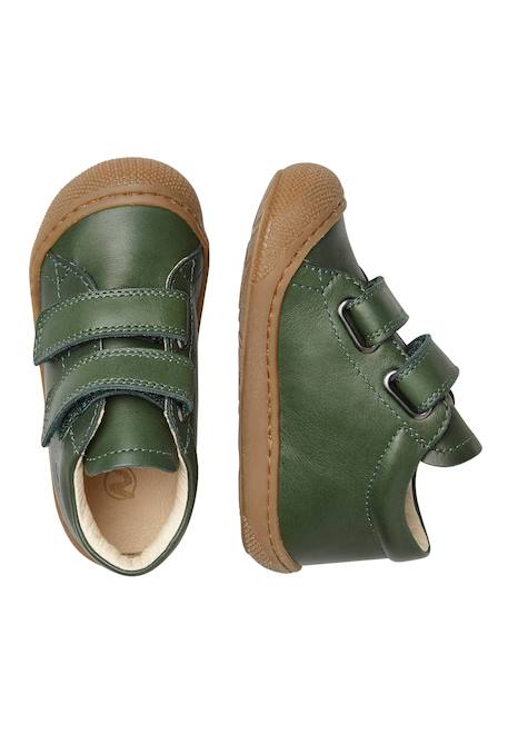 Chaussures premiers pas en cuir cocoon vl Marron foncé-+Marron-beige+Pourpre+Rouge-marron-+Vert foncé-+Vert olive-+Violet- 24 - vertbaudet enfant 