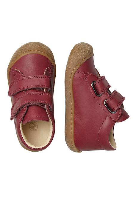 Chaussures premiers pas en cuir cocoon vl Marron foncé-+Marron-beige+Pourpre+Rouge-marron-+Vert foncé-+Vert olive-+Violet- 19 - vertbaudet enfant 
