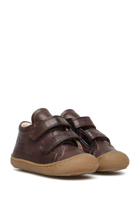 Chaussures premiers pas en cuir cocoon vl Marron foncé-+Marron-beige+Pourpre+Rouge-marron-+Vert foncé-+Vert olive-+Violet- 2 - vertbaudet enfant 