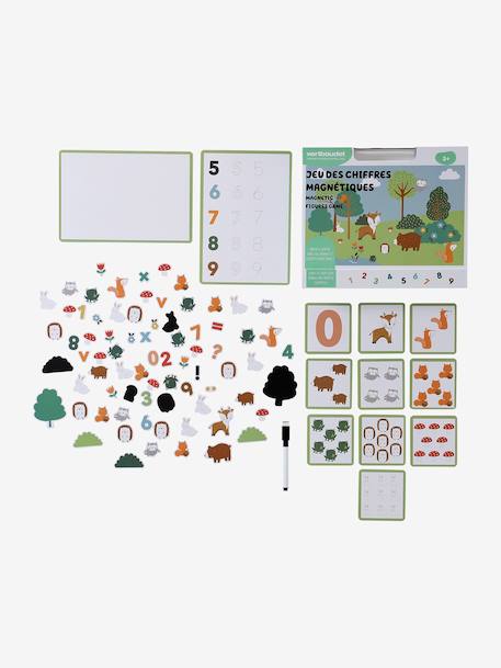 Jeu des chiffres magnétiques GREEN FOREST vert 8 - vertbaudet enfant 