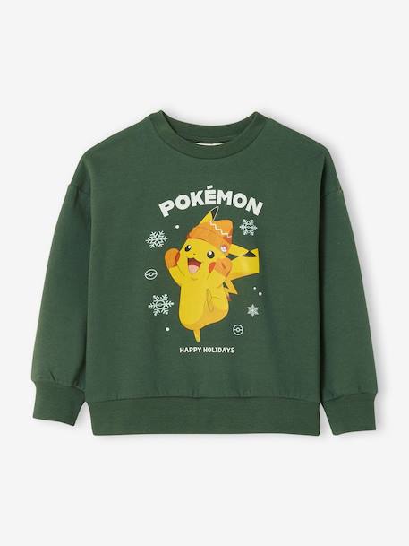 Sweat noël Pokémon garçon coton vert sapin 1 - vertbaudet enfant 