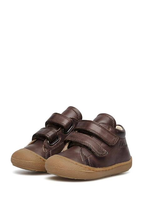 Chaussures premiers pas en cuir cocoon vl Marron foncé-+Marron-beige+Pourpre+Rouge-marron-+Vert foncé-+Vert olive-+Violet- 5 - vertbaudet enfant 