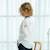 Chemise  col mao pour   rimbaud Blanc rayures bleues 2 - vertbaudet enfant 