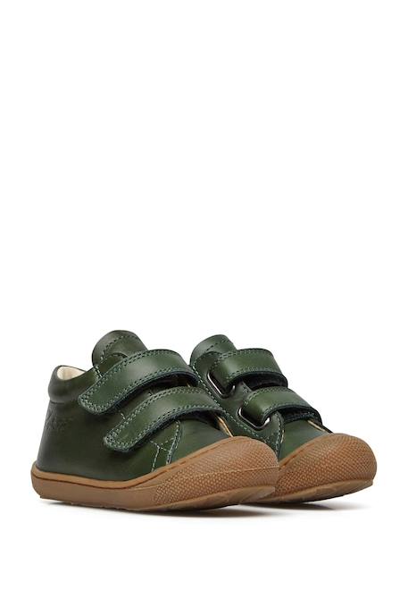 Chaussures premiers pas en cuir cocoon vl Marron foncé-+Marron-beige+Pourpre+Rouge-marron-+Vert foncé-+Vert olive-+Violet- 22 - vertbaudet enfant 