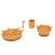 Set repas vaisselle 4 pièces enfant Moutarde+Ocre 2 1 - vertbaudet enfant 