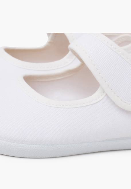 Babies barefoot en toile fermeture large Blanc+Bleu marine+Rose claire+Rouge 6 - vertbaudet enfant 