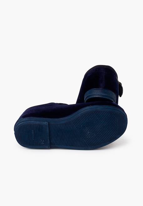 Babies velours boucle dorée vieillie Bleu marine+Bordeaux+Gris+Noir 3 - vertbaudet enfant 