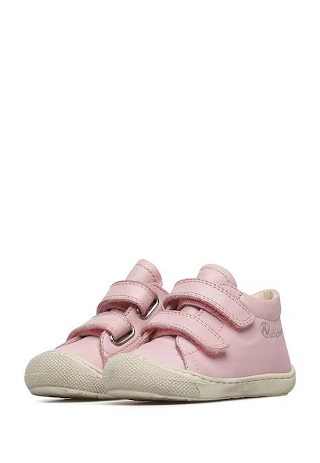 Chaussures en cuir cocoon vl Blanc-rose-+Rose-gris- 5 - vertbaudet enfant 
