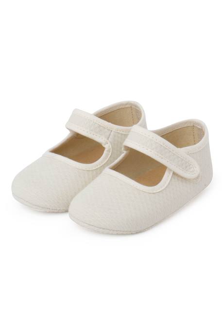Babies piqué matelassé fermeture à scratch bébé Beige 3 - vertbaudet enfant 