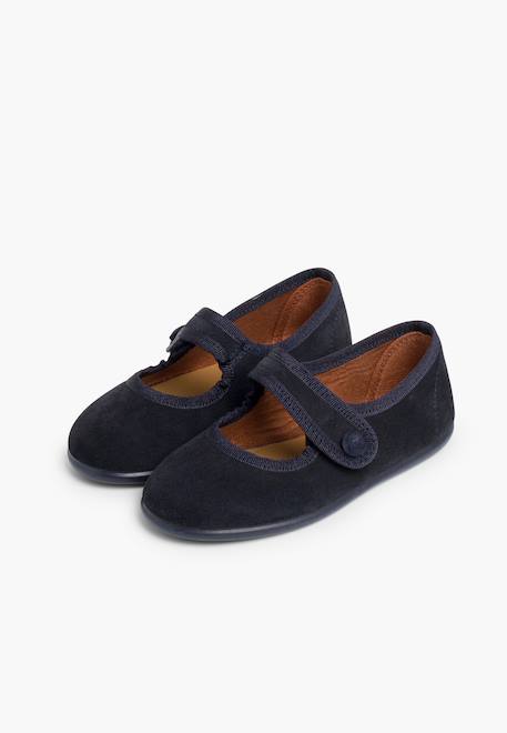 Babies en suède avec à scratch Beige+Bleu marine+Bordeaux+Gris+Rose+Taupe 9 - vertbaudet enfant 