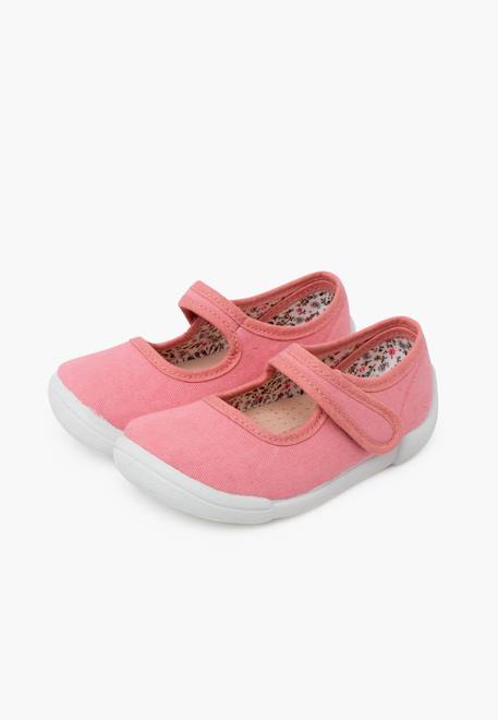 Babies barefoot bride à scratch semelle blanche Blanc+Bleu+Rose 16 - vertbaudet enfant 