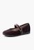 Babies velours fille bride fine à scratch Bordeaux+Gris+Noir 8 - vertbaudet enfant 