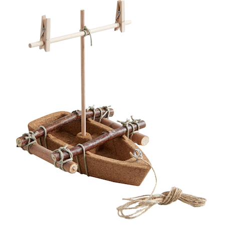 Kit d'assemblage - bateau en liège Beige 3 - vertbaudet enfant 