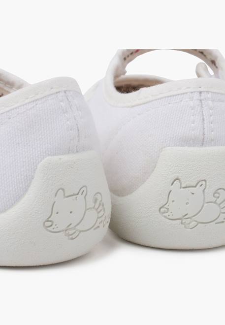 Babies barefoot bride à scratch semelle blanche Blanc+Bleu+Rose 6 - vertbaudet enfant 